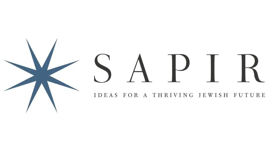 SAPIR logo with the tagline “Ideas for a Thriving Jewish Future.”