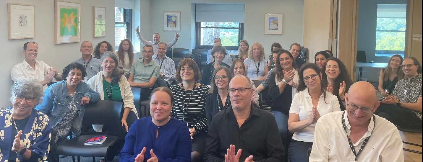 Israeli Deans and Vice Presidents visiting the Institute for Israel and Jewish Studies (IIJS) at Columbia University.