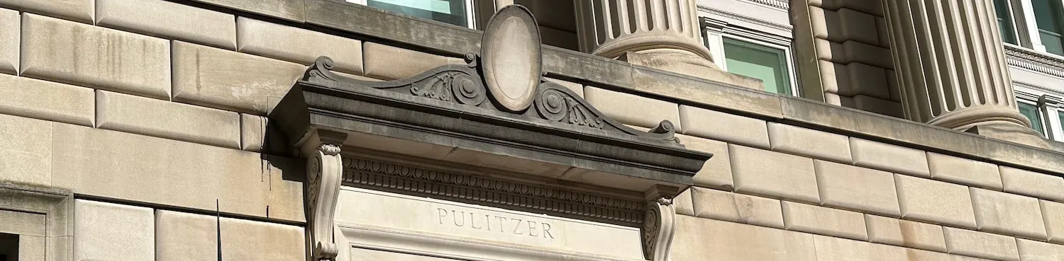 outside of Pulitzer building